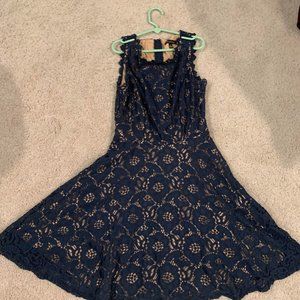 Jodi Kristopher- Blue dress- no sleeves- juniors